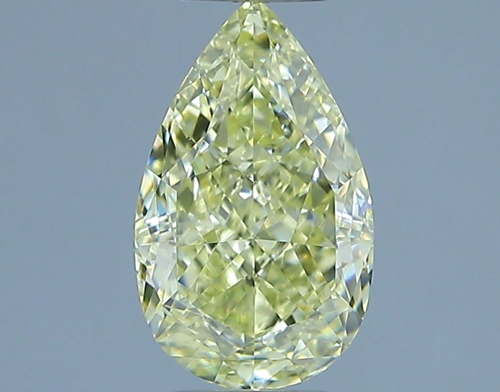 1.07 carat Fancy Light Yellow-VVS2 Natūralus Pear Deimantas (1)