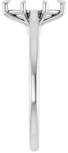 Sužadėtuvių Žiedas „Claw-Pong“ 14k white gold Marquise 9mm x 4.5mm (4)