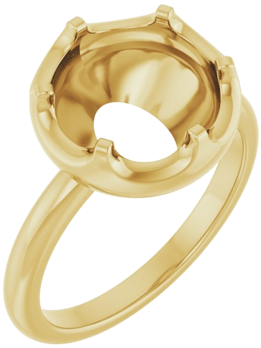 Sužadėtuvių Žiedas „Solitaire“ 14k yellow gold Round 10mm (1)