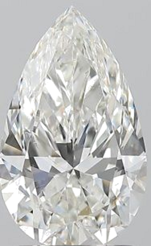 1.71 carat H-SI1 Natūralus Pear Deimantas (1)