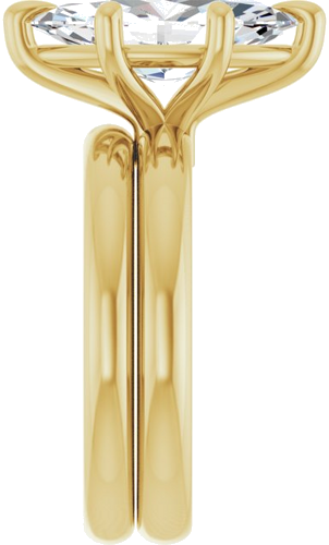 Sužadėtuvių Žiedas „Claw-Prong“ 14k yellow gold Marquise 14mm x 7mm (9)