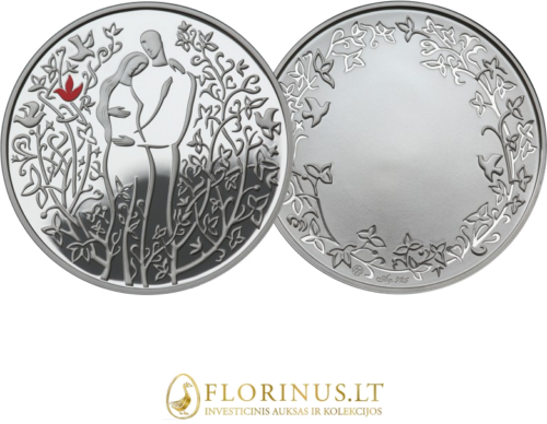 Vestuvių medalis, sidabras (Graviruojamas) (3)