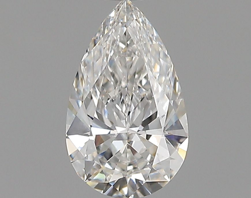 0.52 carat F-VVS1 Natūralus Pear Deimantas (1)