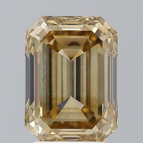 3.03 carat Fancy Dark Yellowish Brown-VS2 Natūralus Emerald Deimantas (1)