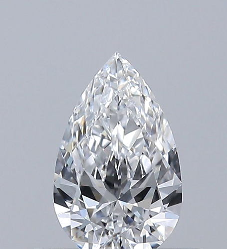0.33 carat D-VVS1 Natūralus Pear Deimantas (1)