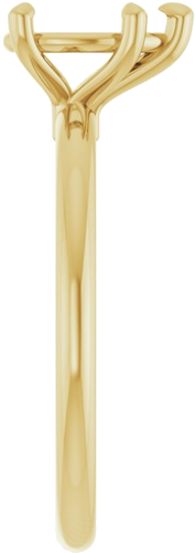 Sužadėtuvių Žiedas „Claw-Prong“ 14k yellow gold Pear 8mm x 5mm (4)