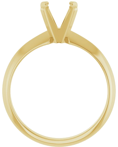 Sužadėtuvių Žiedas „Solitaire“ 585 Geltonojo Aukso Round 6.5mm (2)