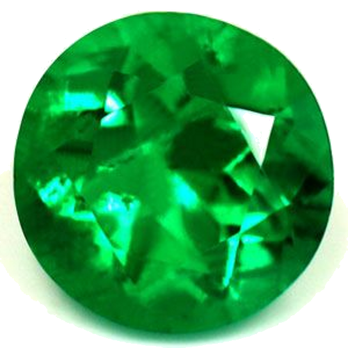0.49 carat GREEN Round Smaragdas (1)