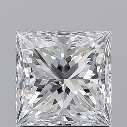 1.5 carat D-SI2 Natūralus Princess Deimantas (1)