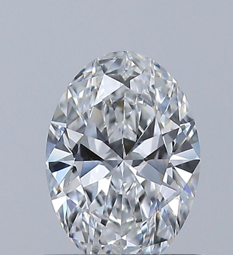 0.52 carat D-VVS2 Natūralus Oval Deimantas (1)
