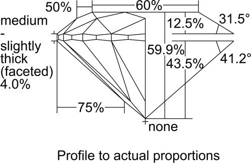 1.3 carat H-VS2 Excellent cut Natūralus Round Deimantas (1)