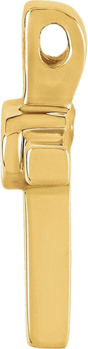Pakabukas „Cabochon Cross“ 14k yellow gold Round 3mm (2)