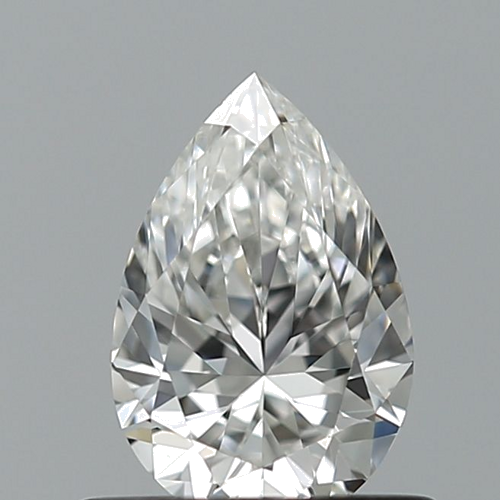 0.51 carat F-VVS2 Natūralus Pear Deimantas (1)