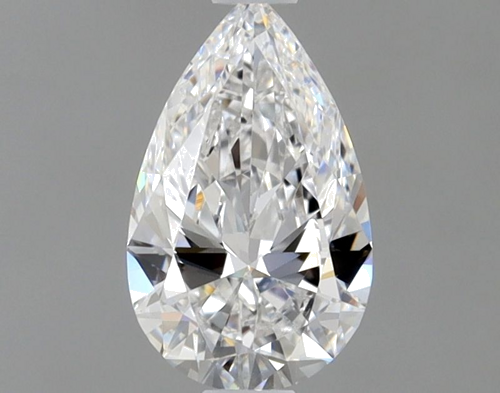0.5 carat D-VVS1 Natūralus Pear Deimantas (1)