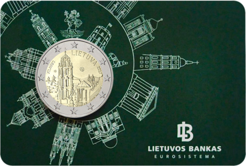 2017 Lithuania Vilnius 2 euro BU coin in coincard (1)