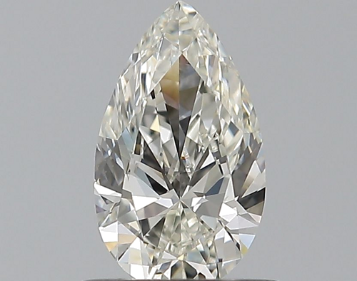 0.59 carat I-VVS2 Natūralus Pear Deimantas (1)