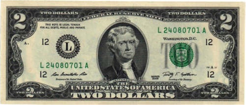 Официальная банковская упаковка 2 долларов США (2 USD x 100 шт.) (2)