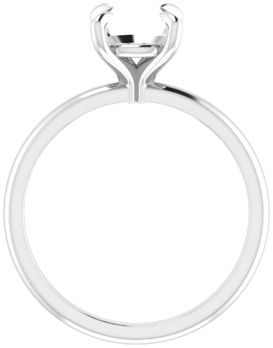 Sužadėtuvių Žiedas „Solitaire“ 950 Platinos Round 7.4mm (2)