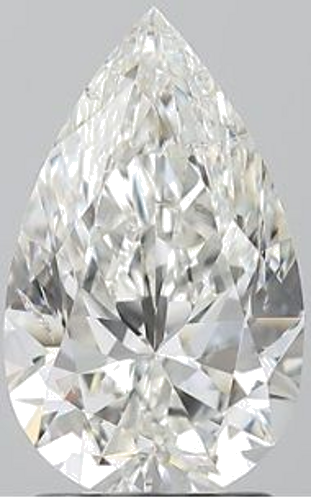 2.01 carat G-SI2 Natūralus Pear Deimantas (1)