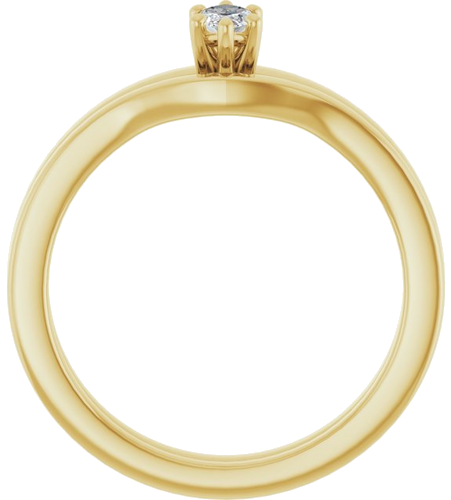 14K Yellow 6x3 mm Marquise Solitaire Engagement Ring Mounting (7)