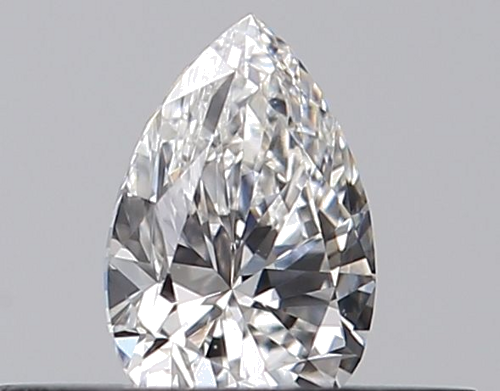 0.25 carat F-VVS2 Natūralus Pear Deimantas (1)