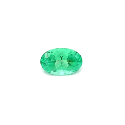 0.68 carat GREEN MODIFIEDBRILLIANT cut Oval Smaragdas (1)