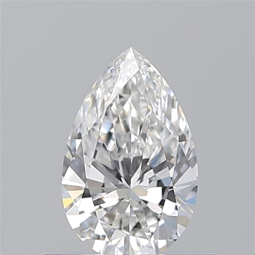 0.55 carat F-VVS2 Natūralus Pear Deimantas (1)