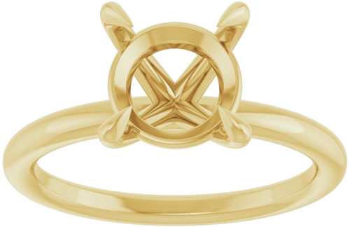 Sužadėtuvių Žiedas „Claw-Prong Solitaire“ 14k yellow gold Round 8.8mm (3)
