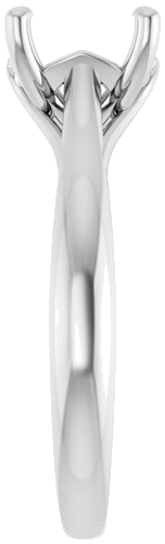 Sužadėtuvių Žiedas „Solitaire“ 14k white gold Round 8mm (4)