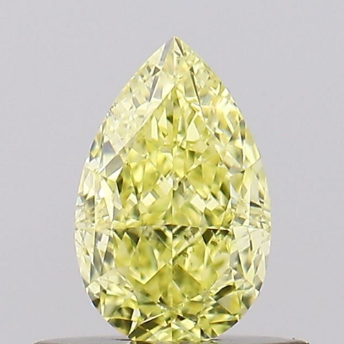 0.52 carat Fancy Intense Yellow-VS2 Natūralus Pear Deimantas (1)