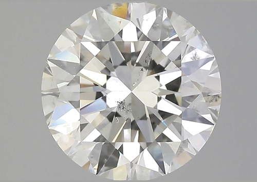 4.2 carat K-SI2 Excellent cut Natūralus Round Deimantas (1)
