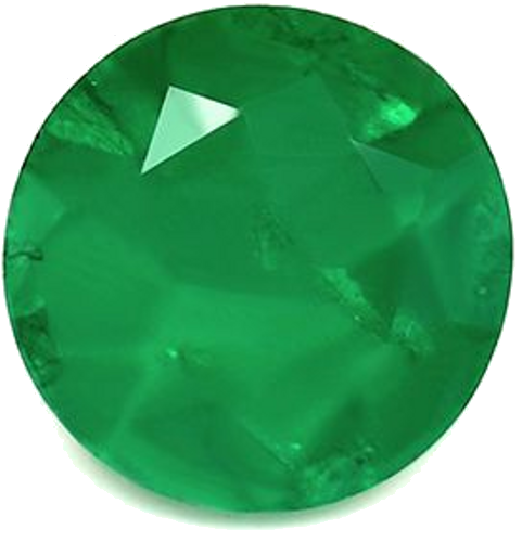 0.64 carat GREEN Round Smaragdas (1)