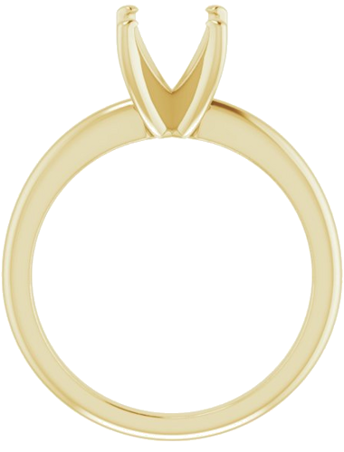 Sužadėtuvių Žiedas „Solitaire“ 417 Geltonojo Aukso Oval 9mm x 7mm (2)