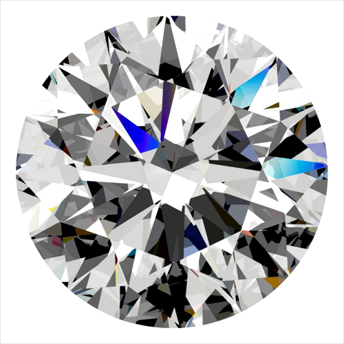 0.42 carat J-VVS1 Excellent cut Natūralus Round Deimantas (1)