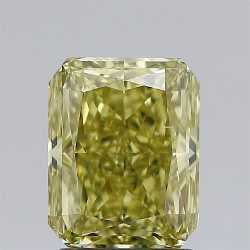 2.01 carat Fancy Deep Brownish Greenish Yellow-SI2 Natūralus Radiant Deimantas (1)