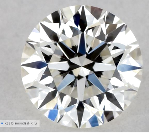 0.31 carat H-VVS1 Excellent cut Natūralus Round Deimantas (1)
