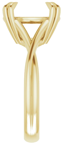 Sužadėtuvių Žiedas „Solitaire“ 585 Geltonojo Aukso Round 12mm (4)