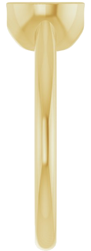 Sužadėtuvių Žiedas „Half-Bezel Solitaire“ 14k yellow gold Round 7mm (4)