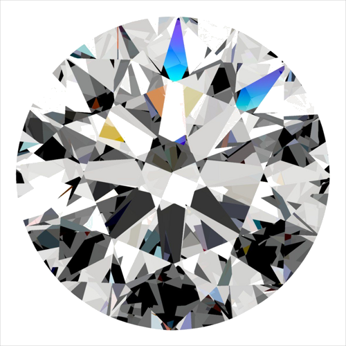 0.4 carat D-VVS2 Excellent cut Natūralus Round Deimantas (1)
