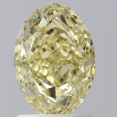 1.24 carat Fancy Yellow-VS1 Natūralus Oval Deimantas (1)