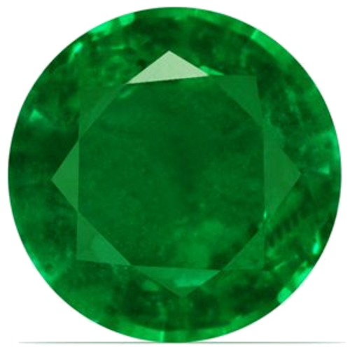 0.46 carat GREEN Round Smaragdas (1)