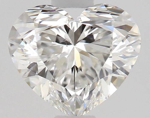 0.65 carat F-SI1 Natūralus Heart Deimantas (1)