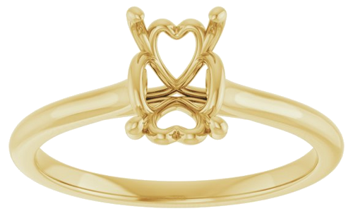 Sužadėtuvių Žiedas „Solitaire“ 14k yellow gold Emerald 7mm x 5mm (3)