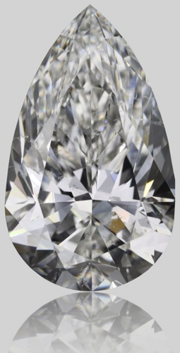 1.71 carat H-SI2 Natūralus Pear Deimantas (1)
