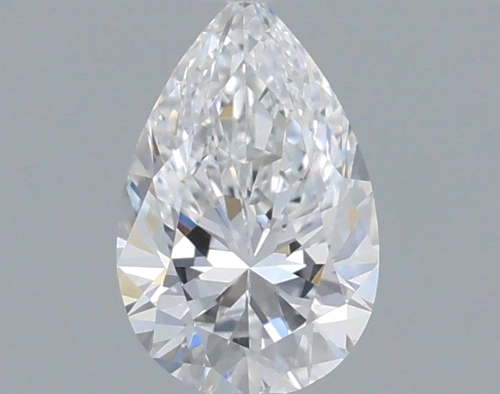 0.45 carat D-VVS2 Natūralus Pear Deimantas (1)