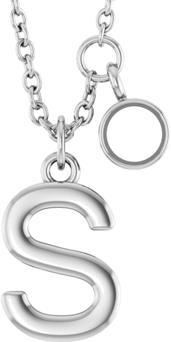 Pakabukas „Accented Initial“ 925 Sidabro Round 3mm (1)