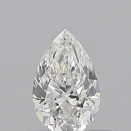 0.5 carat F-VVS2 Natūralus Pear Deimantas (1)