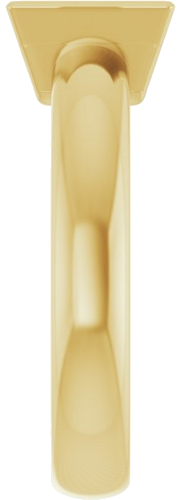 14K Yellow 6.5 mm Square Engagement Ring Mounting (4)