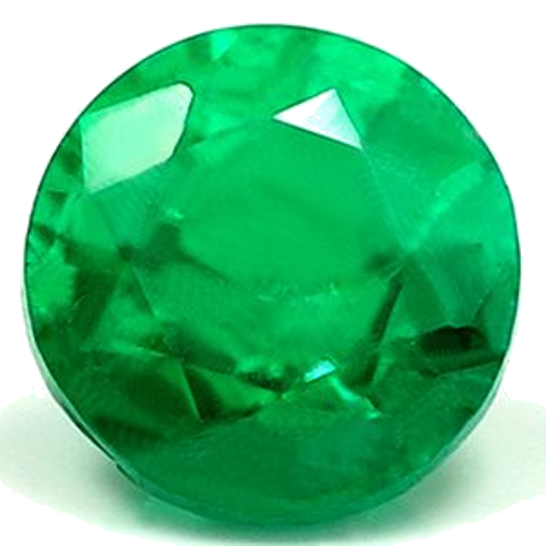 0.43 carat GREEN Round Smaragdas (1)