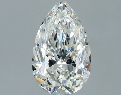 0.7 carat H-VS2 Natūralus Pear Deimantas (1)